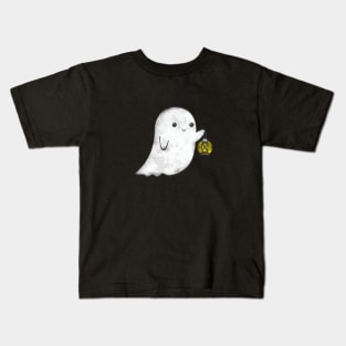 Little Ghost with Lantern Kids T-Shirt